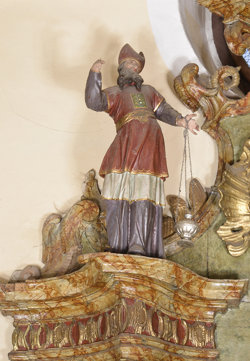 The sculpture of Moses (Croatian Conservation Institute Photo Archive, photo by Jurica Škudar, 2017)