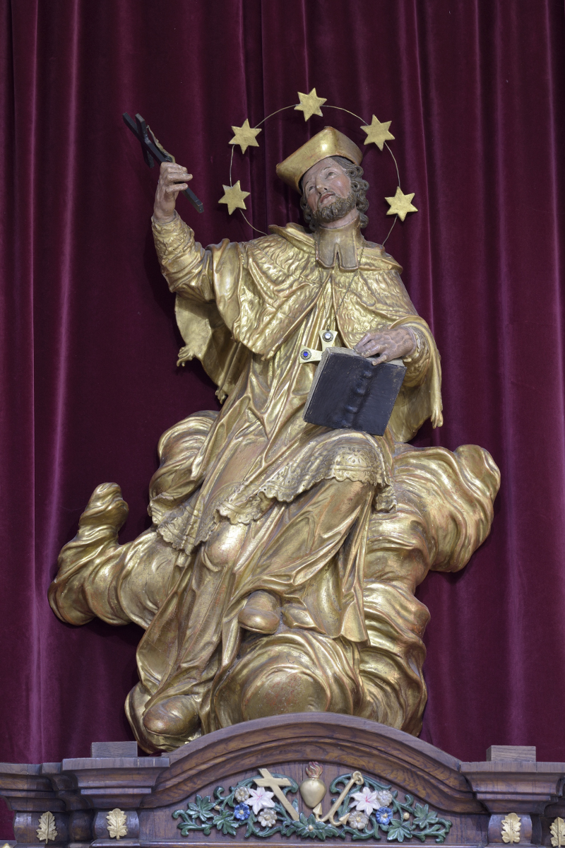 The sculpture of St John of Nepomuk (Croatian Conservation Institute Photo Archive, photo by Miroslav Pavličić, 2018)