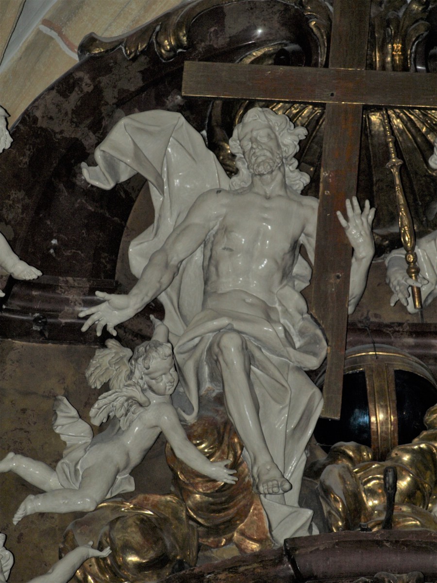 Christ, detail, high altar, Bürgerspital church, Graz (photo by Anja Lindbichler, 2018)