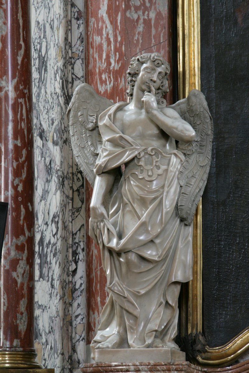 Angel (left), altar of St John of Nepomuk, Cathedral Graz (photo by Diocesan Museum Graz, 2014)
