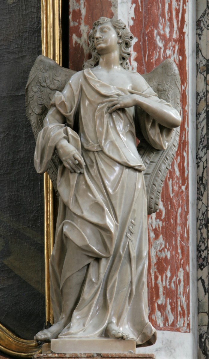 Angel (right), altar of St John of Nepomuk, Cathedral Graz (photo by Diocesan Museum Graz, 2014)