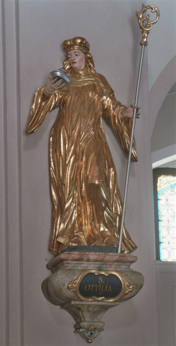 The sculpture of St Odilia, parish church, Anger (photo by Diocesan Museum Graz, 2005)