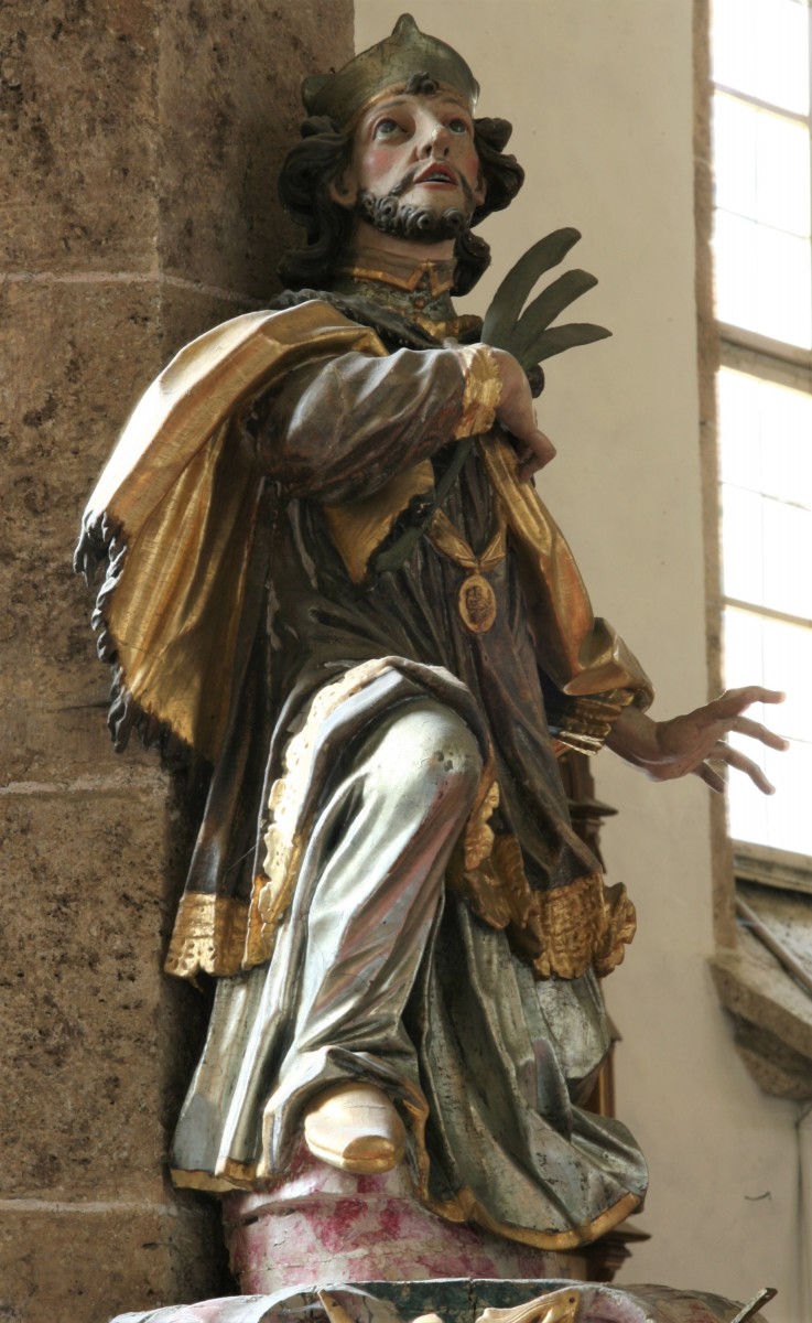 St John of Nepomuk, detail, parish church, Semriach (photo by Diocesan Museum Graz, Karin Weninger, 2006)