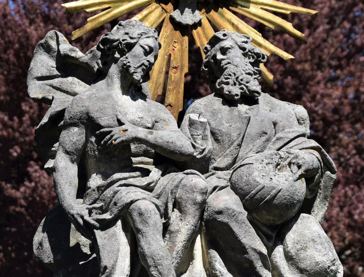 Holy Trinity, detail, Trinity Column, Mureck (photo by Christina Pichler, 2018)