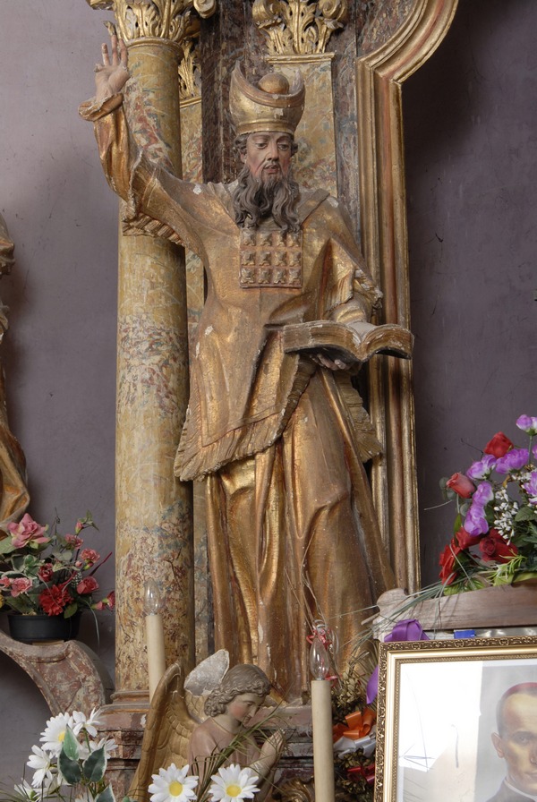 Saint Zachary on the side altar of Saint Joseph in Taborsko (Photo by: Croatian Conservation Institute, 2009)