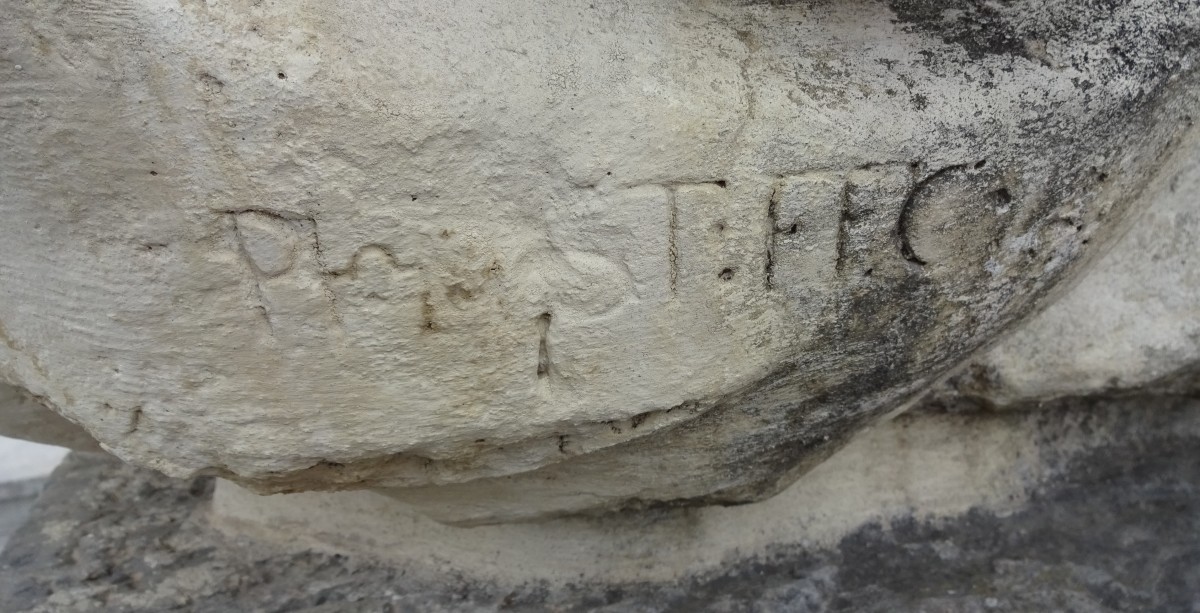 Signature of Philipp Jakob Straub (photo by Nathalie Winter, 2018)