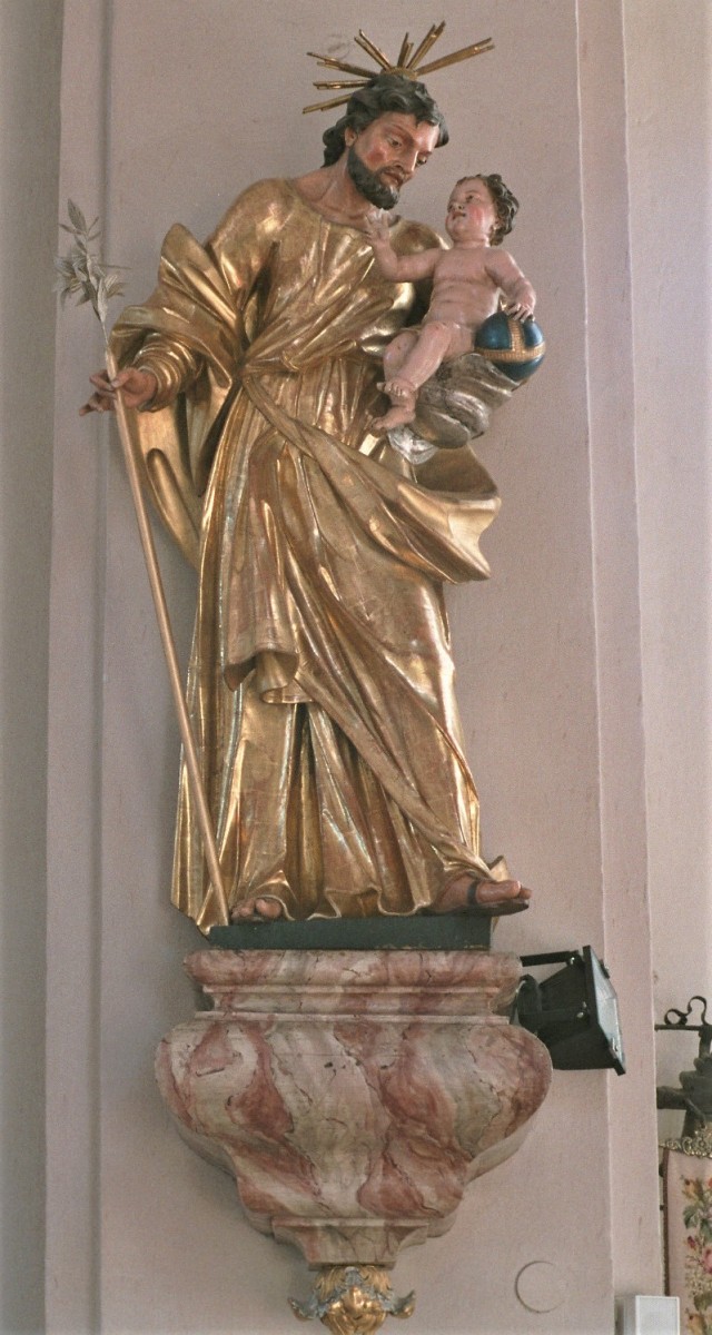 The sculpture of St Joseph, parish church, Anger (photo by Diocesan Museum Graz, 2005)