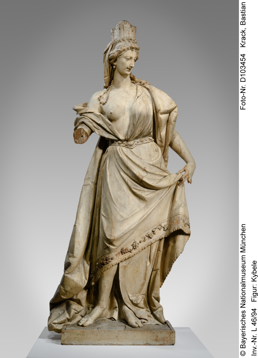 The sculpture of Kybele of the former Törring Palace in Munich in the Bavarian National Museum in Munich