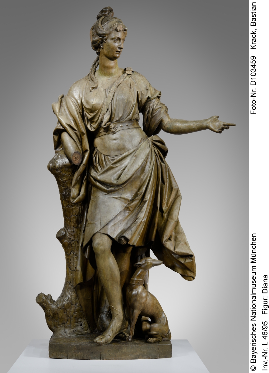 The sculpture of Diana of the former Törring Palace in Munich in the Bavarian National Museum in Munich
